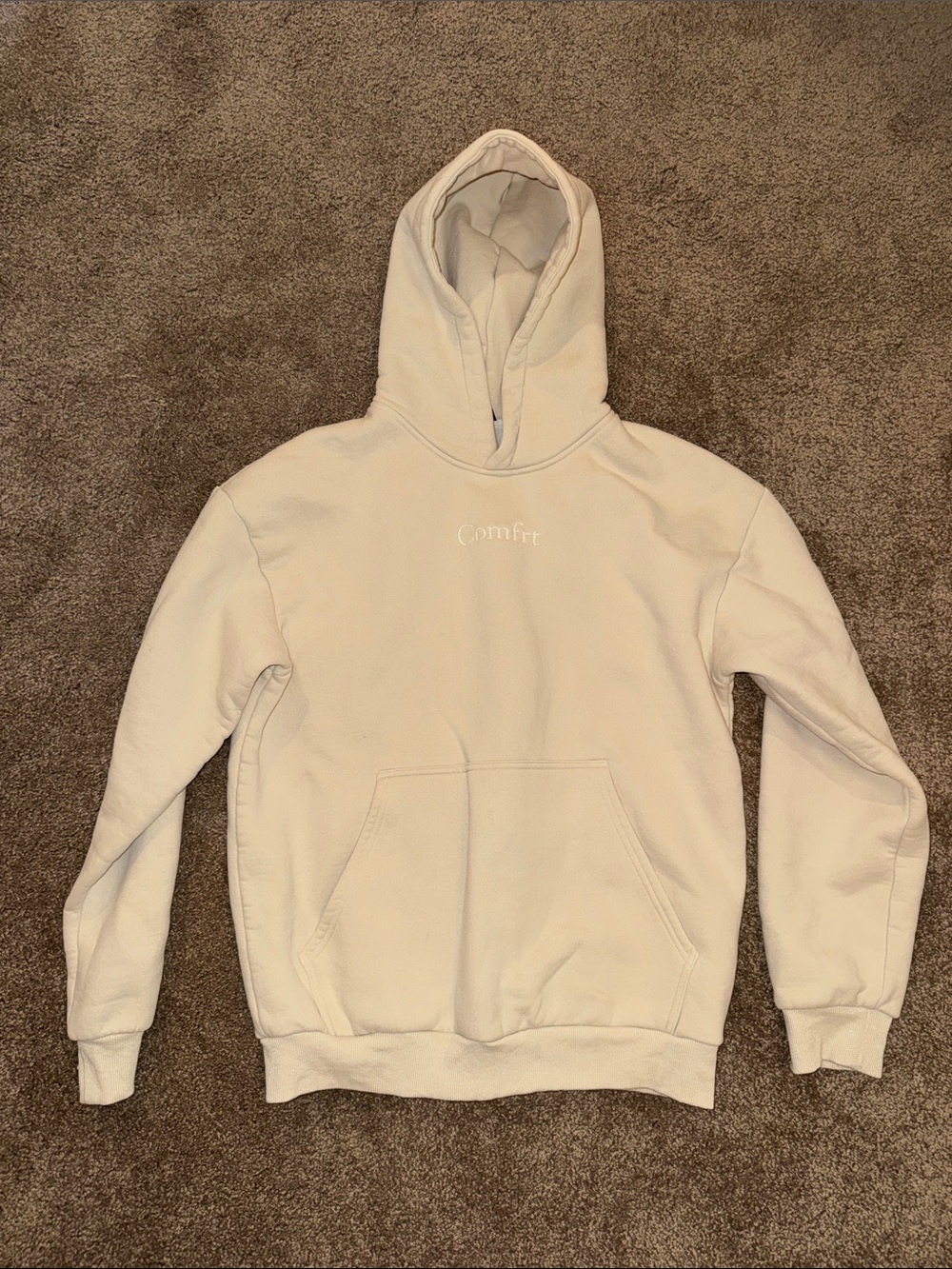 Comfrt Cream Hoodie - M